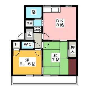 シルバンブリーズ D棟【1階】の間取り