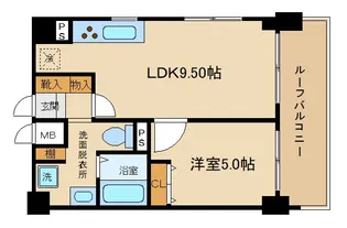 ORYZA三条西洞院【7階】の間取り