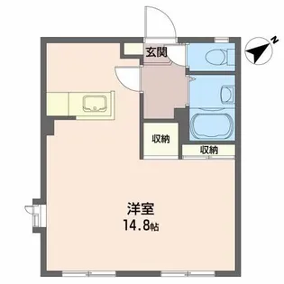 ボン・エスポアールD【1階】の間取り