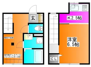 メゾネットTの間取り