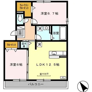 アバンティ【1階】の間取り