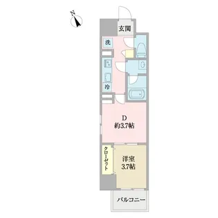 ソレイユ蘇我【3階】の間取り
