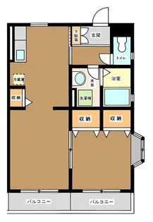 タバタパルデンス【2階】の間取り