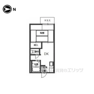 マンション三四四A【1階】の間取り