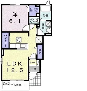 リーリエ【1階】の間取り