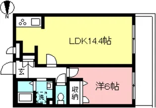 ディアコート白糸台A【2階】の間取り