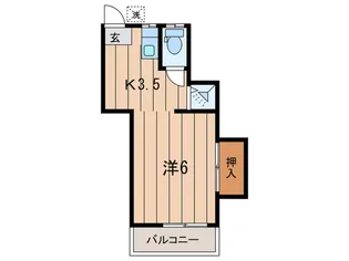 増井荘【2階】の間取り