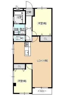 メゾンあづま【1階】の間取り