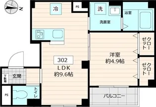 仮称)DECORA morishita【3階】の間取り