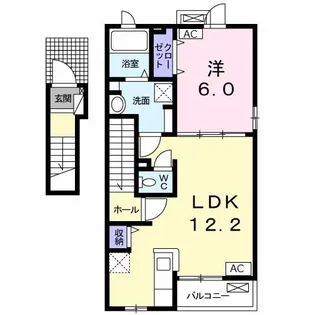 ブライト プレイス II【2階】の間取り