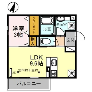 SOLUTIONS VII(ソリューションズ セブン) A棟【3階】の間取り