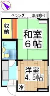 コーポ立花【3階】の間取り