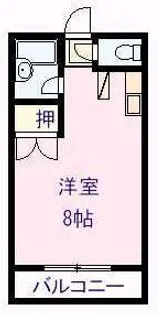 ロフティ新町【2階】の間取り