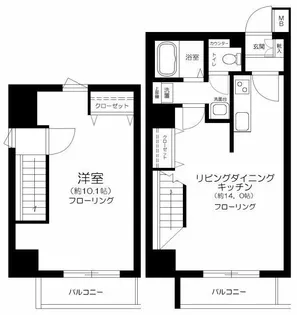 パークサイド東陽【7階】の間取り