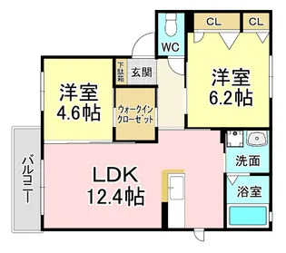 シャーメゾン谷町【2階】の間取り
