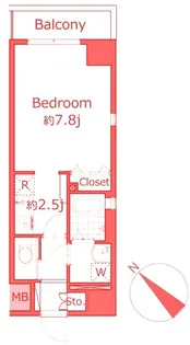 シエル【7階】の間取り