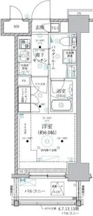ベルグレード川崎AZ【12階】の間取り