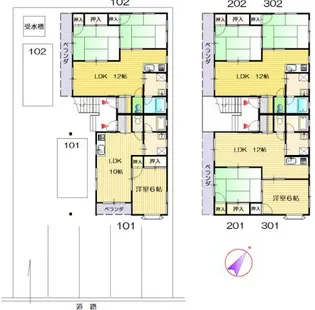 スカイライト宮浦【2階】の間取り