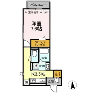 F・fifty【3階】の間取り