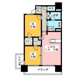 ライオンズステーションプラザ森下【4階】の間取り