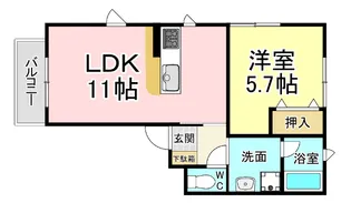 アールエムハイツ篠崎 I【1階】の間取り