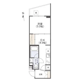 ジーベック馬込【3階】の間取り