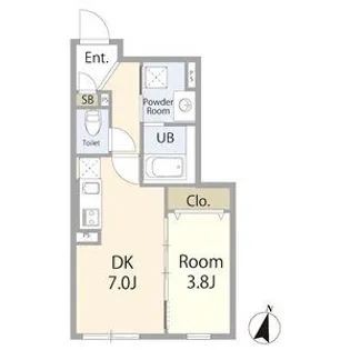 リーデンス名古屋駅西【1階】の間取り