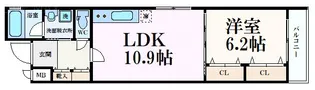 フォレスト油小路四条【4階】の間取り