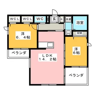 メゾン ラ・ルーナ【3階】の間取り