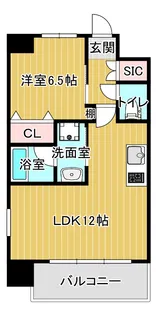 プレジオ内代【5階】の間取り