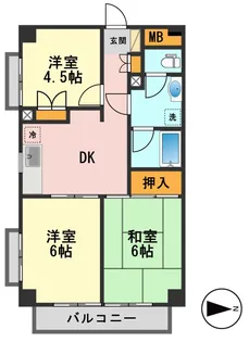 ロワイヤル東井堀12【3階】の間取り