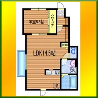 ウィロウブリッジ【1階】の間取り