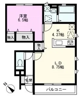 サウスリベーラ【1階】の間取り