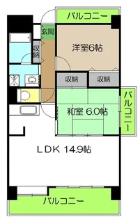 ジュピター【5階】の間取り