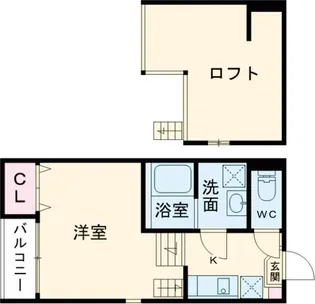 メルヴェーユ蛍池【1階】の間取り