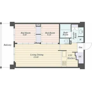 ART RESIDENCE IN OoTAKAーnoーMORI【4階】の間取り