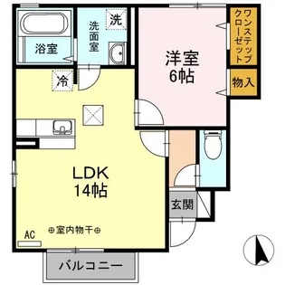 レーベンハイム III【1階】の間取り