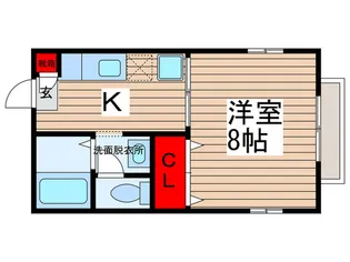 キャトル セゾン【1階】の間取り