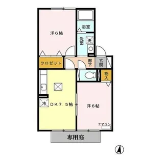 Plaire C【1階】の間取り