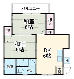 みゆきコーポ【2階】の間取り