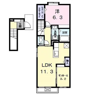 コートハイムKII【2階】の間取り