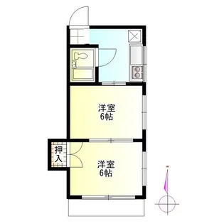 リバーコープ氷川【2階】の間取り