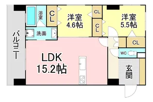 KSK門司コアプレイス【2階】の間取り
