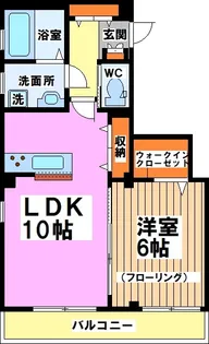 アンテリュール【2階】の間取り