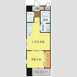 シェルグランデ泉中央【1階】の間取り