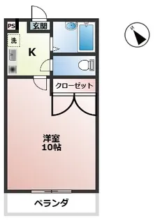 リバーサイドグリーン【1階】の間取り