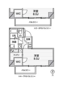 レピュア錦糸町【5階】の間取り