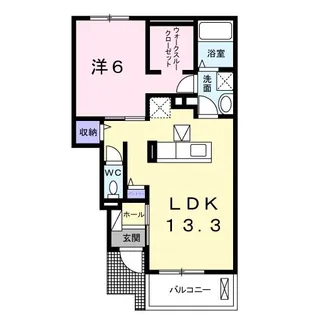 ハイグレースII【1階】の間取り