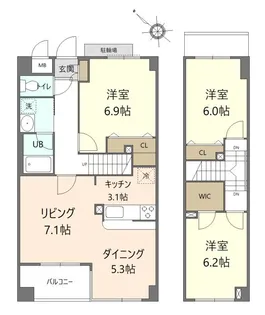 セゾンフルールの間取り