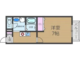 アンプルールmille【1階】の間取り